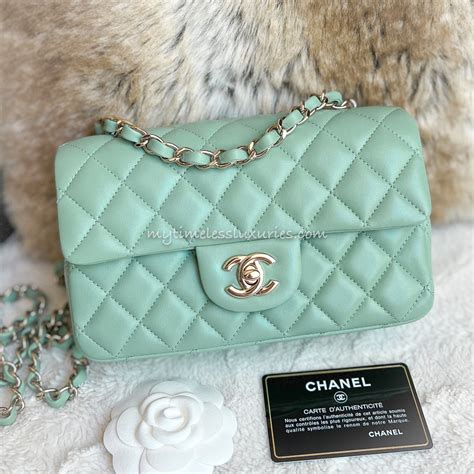 light green chanel bag|mint green chanel bag.